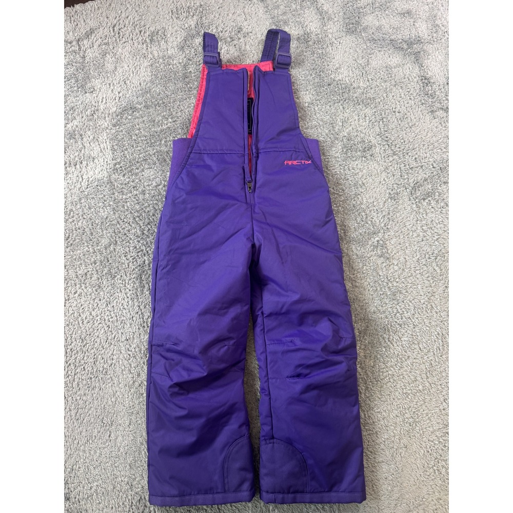 Arctix Girls‎ Toddler Insulated Snow Bibs 3T Purple Pink Thermal Overall
